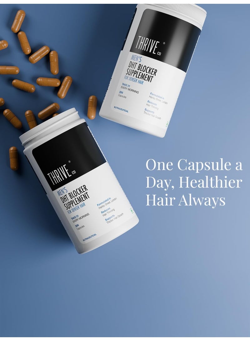 ThriveCo Men’s DHT Blocker Supplements | Hair Loss Treatment with Biotin, Ashwagandha & Zinc | Reduces Baldness | Boosts Hair Growth | 30 Capsules - Image 3